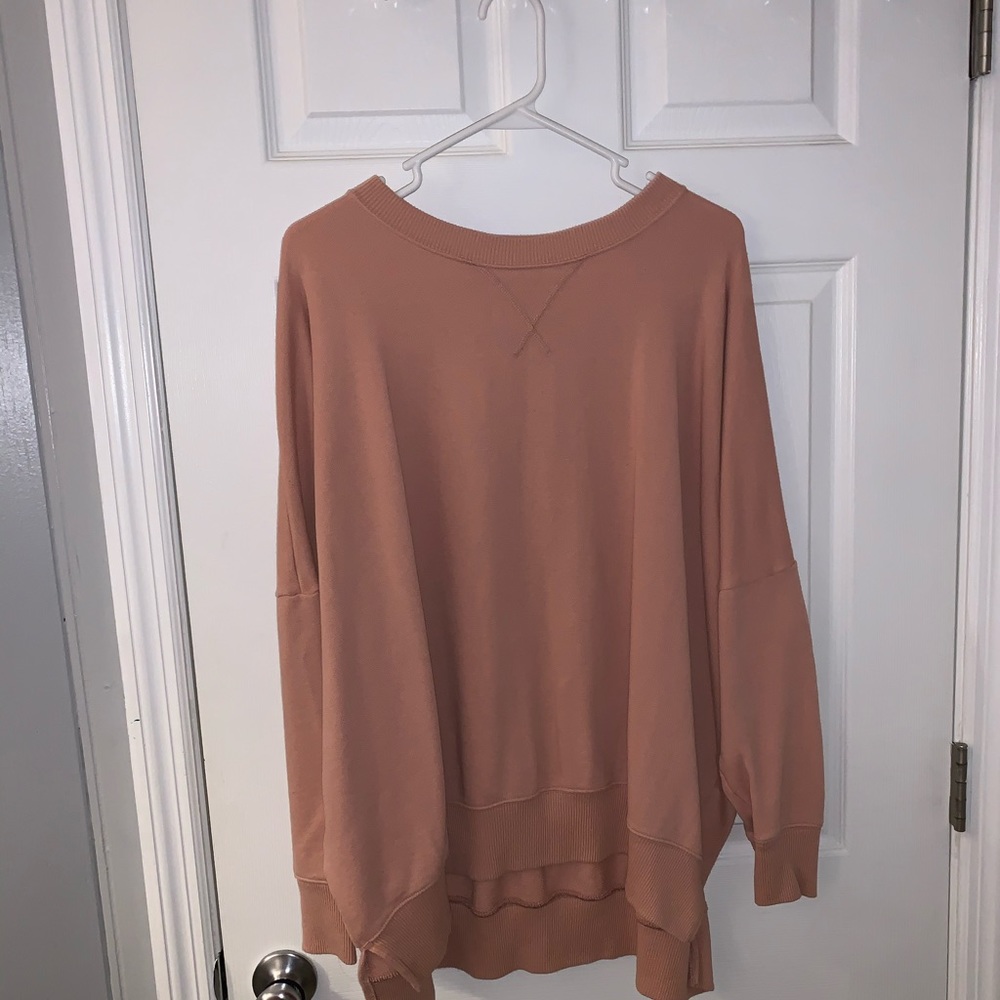 oversized crew neck sweatshirt | aerie